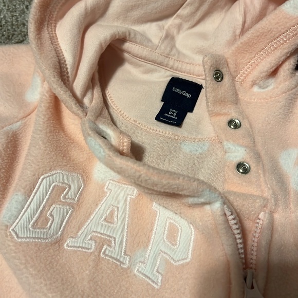 Baby GAP fleece logo one piece outfits - set of 3 - Picture 2 of 4